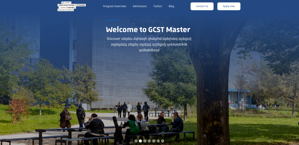Gestion de projet pour la création d'un nouveau site de l'Université