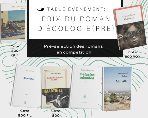 Accompagnement prix du roman d'Écologie
