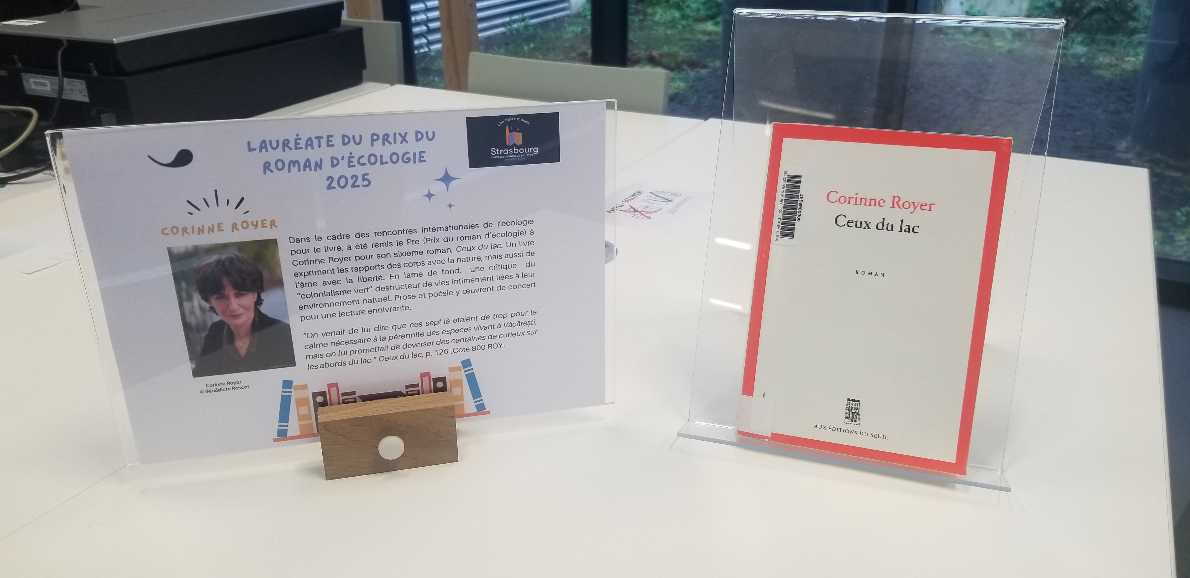 Accompagnement prix du roman d'Écologie