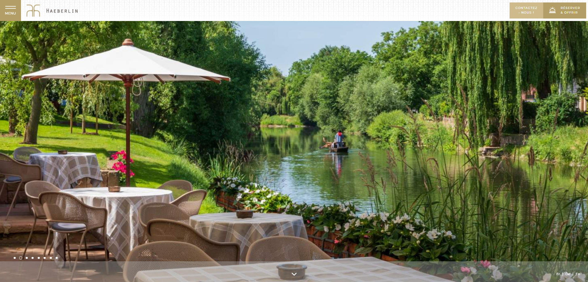 Page d'accueil du nouveau site de l'Auberge de l'Ill